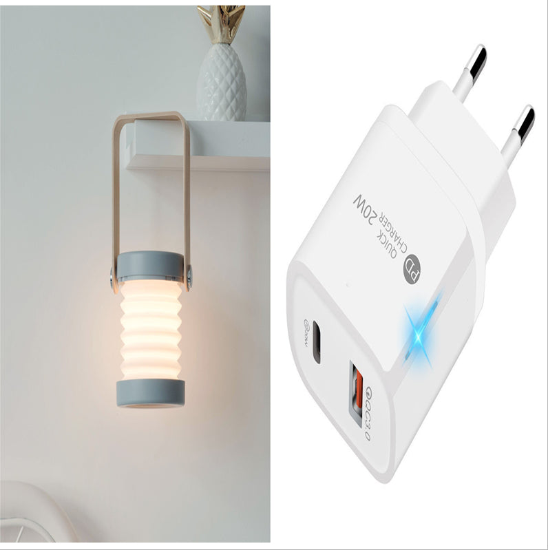 Foldable LED Lantern & Touch Dimmable Reading Light